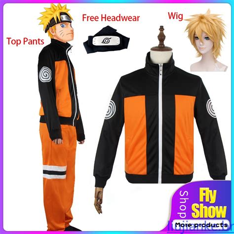 Anime Naruto Terno De Duas Peças Uzumaki Hokage Shippuden Uniforme E