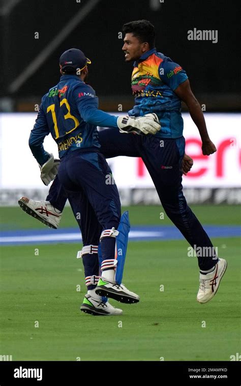 Sri Lanka S Dilshan Madushanka Right Celebrates The Dismissal Of India S Virat Kohli During