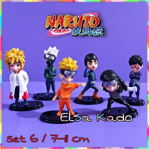 Jual Action Figure Naruto Set Isi Gaara Minato Kakashi Neji Rock Lee