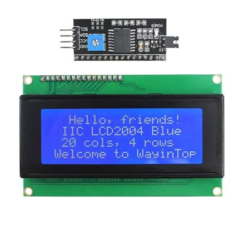 LCD 2004A 20X4 Display with i2c Blue Backlight in Pakistan