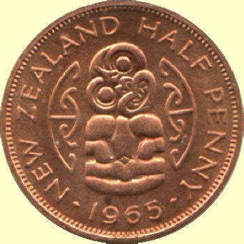 Nz Half Penny Neuseeland