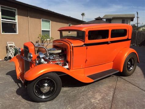 1930 Chopped Ford Tudor Sedan Hot Rod For Sale