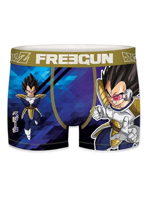 Boxer Homme Dragon Ball Z Vegeta Freegun Bleu Kiabi Nu