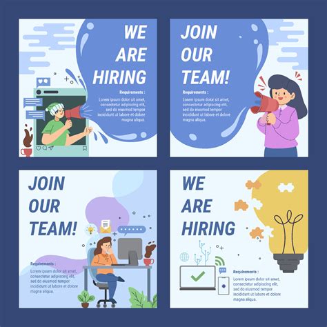 We Are Hiring Publication Social Media Post Vector Art At Vecteezy