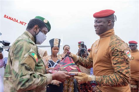 Coop Ration Mali Burkina Le Pr Sident De La Transition S E Colonel