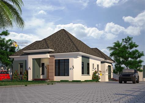 Modern Bungalow Luxry Home With The Hip Roof Martinomo Nigeria