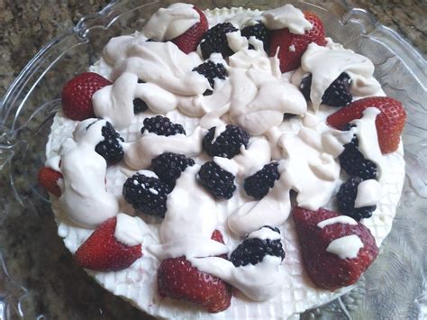 4th Of July Wafer Torte With Strawberries And Boysenberries Recipe