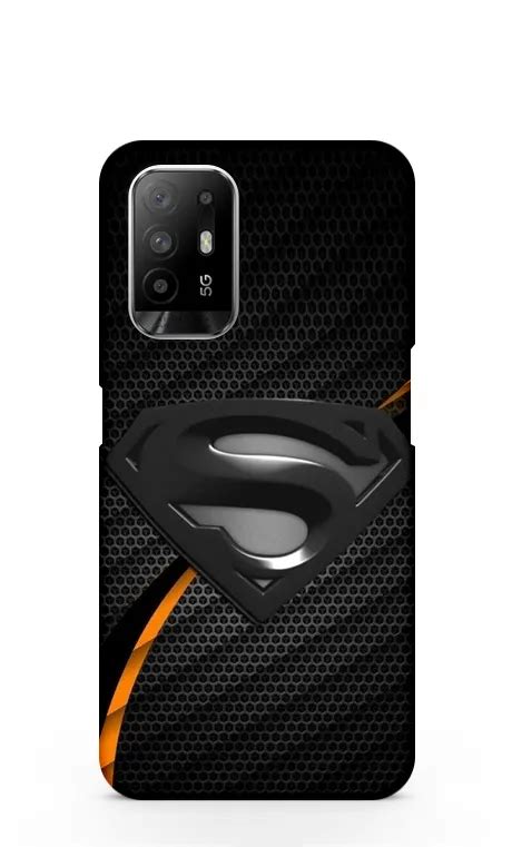 Black Superman Oppo F19 Pro Plus Back Cover