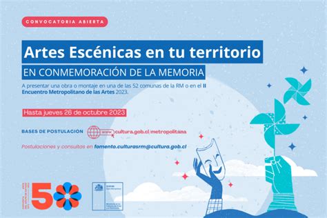 Convocatoria Artes Escénicas En Tu Territorio En Conmemoración De La