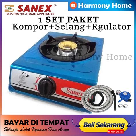 Jual Kompor Gas 1 Tungku FREE SELANG REGULATOR 100 ORIGINAL BAYAR