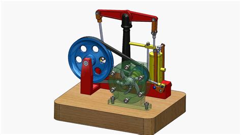 Solidworks Tutorial Steam Engine With Horizontal Beam And Centrifugal