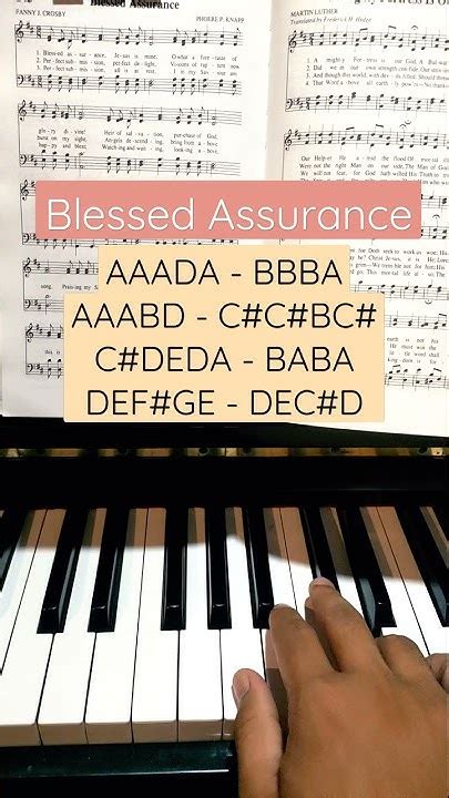 Blessed Assurance Easy Piano Tutorial Youtube