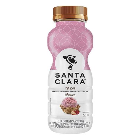 Leche Santa Clara Sabor Helado De Fresa Ml Soriana