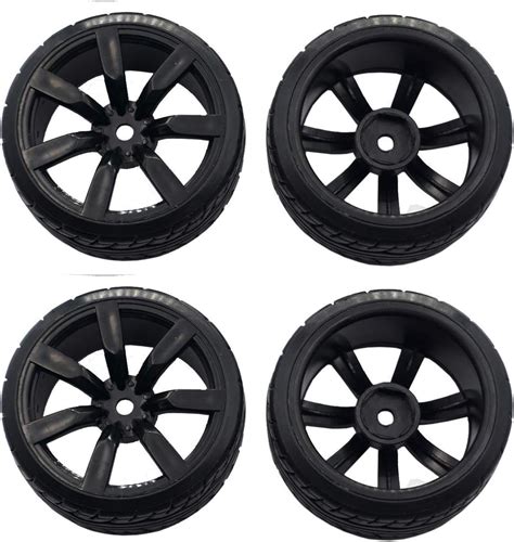 4Pcs ShareGoo Hard Plastic RC Drift Car Tires Wheel Rims 2 44 Inch