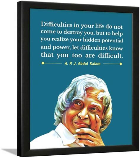 A P J Abdul Kalam Motivational Quotes Frame Paper Print Imgmc