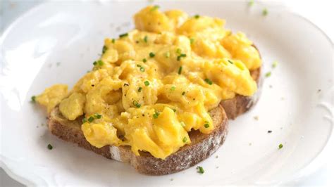 Tender And Creamy Scrambled Eggs Tasty Made Simple