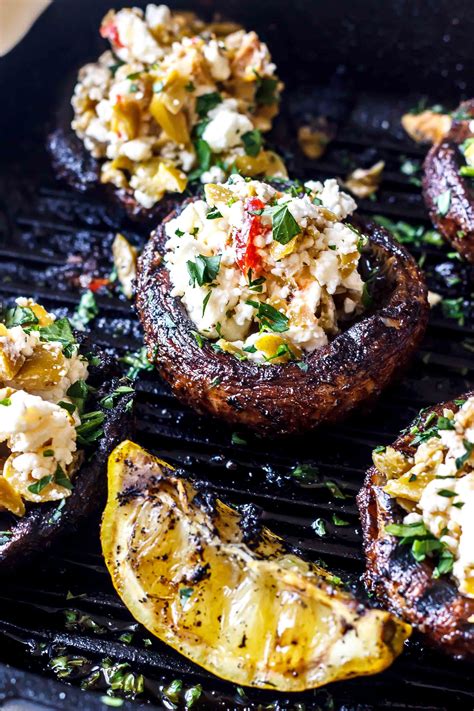 Mediterranean Stuffed Mushrooms Healthy Mediterranean Diet Plan Mediterranean Recipes