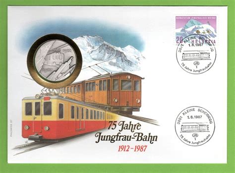 1987 75 Jahre Jungfraubahn Silber 999 Kaufen Auf Ricardo