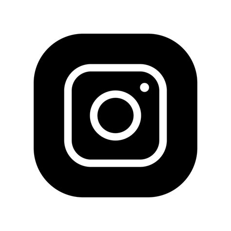 Instagram logo black and white transparent background 46853005 PNG