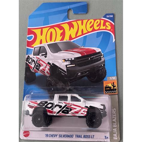 mô hình xe 19 Chevy Silverado Trail Boss LT tem Borla chính hãng Hot Wheels tỉ lệ 1 64 Shopee
