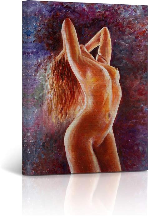 Amazon AVIMYA RONGQI Canvas Print Nude Art Sexy Woman Body