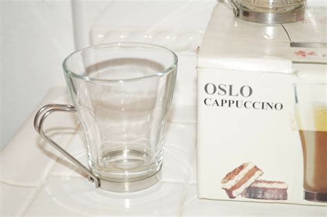 Lot Of Fidenza Oslo Cappuccino Fine Italian Tempered Glass Set Oz