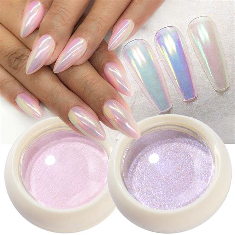 Nail Art Solid Aurora Powder Fairy Powder Ice Transparent Nude Symphony Mermaid Mirror Glitter