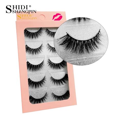 Shidishangpin Mink Lashes D Mink Eyelashes False Eyelashes Pairs