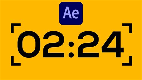 After Effects Countdown Timer Tutorial Quick Easy Timer Youtube