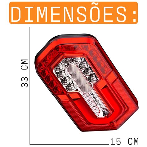 Lanterna Traseira Turn Led Guia De Luz Sinalsul Beonli