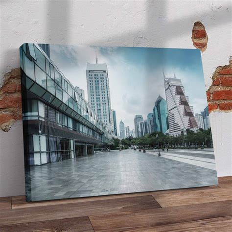 Modern City Landscape Pre-Printed Canvas – Canvas and Gifts