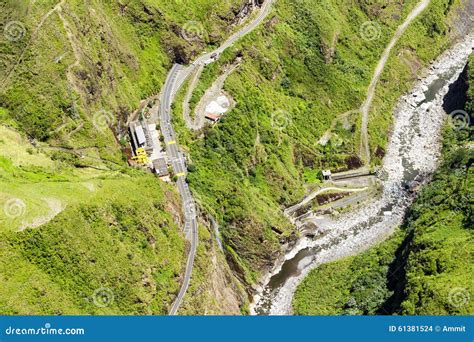 Agoyan Electric Plant Tungurahua Aerial Shot Stock Photo - Image of ...