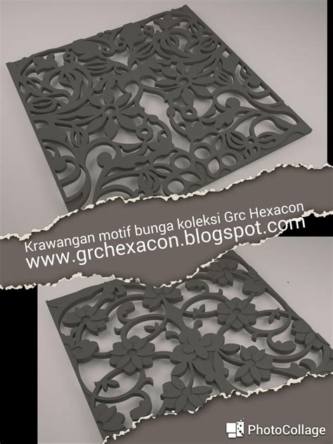 Krawangan Grc Motif Batik Bunga Dari Grc Hexacon Grc Hexacon