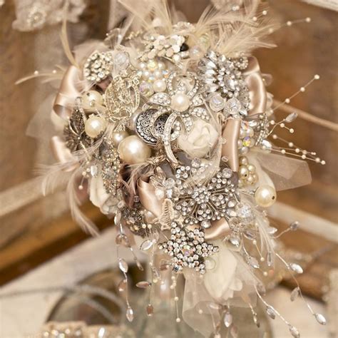 Fabulous Ivory Brooch Wedding Bouquets Wedding Brooch Bouquets