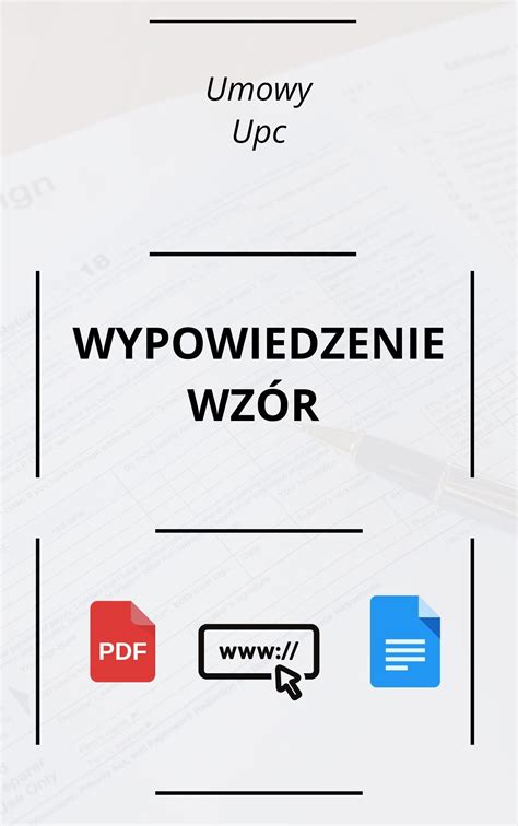 Wypowiedzenie Umowy Upc Wz R Pdf Word