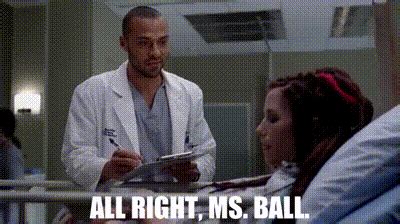 YARN All Right Ms Ball Grey S Anatomy 2005 S08E13 If Then