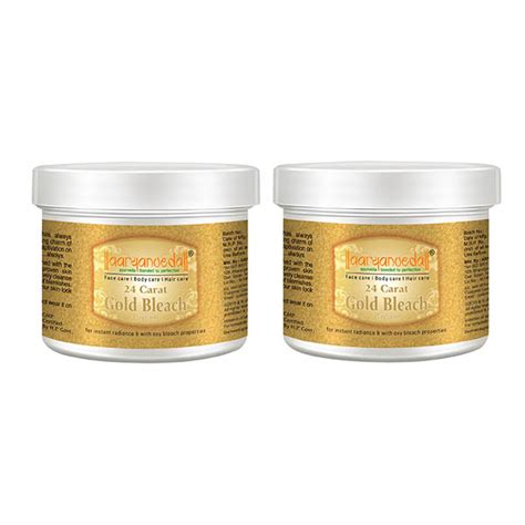 Buy Aryanveda Carat Gold Bleach Cream For All Skin Types Pack Of