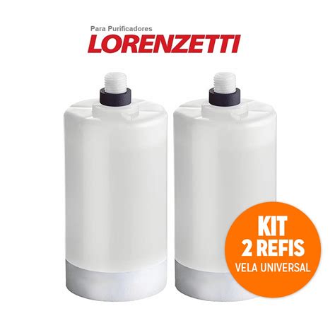 Kit Refil Vela Universal Filtro Torneira Purificador Lorenzetti