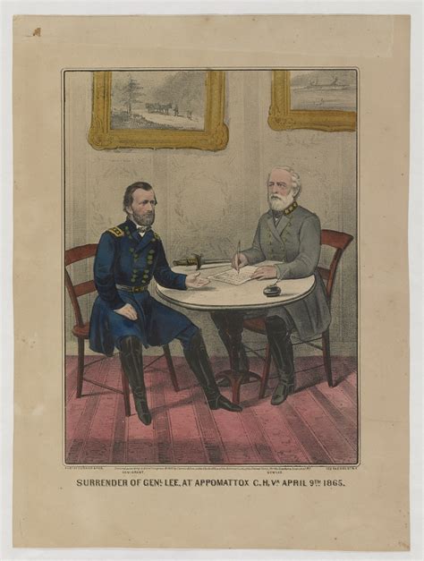 Surrender Of Genl Lee At Appomattox C H Va April Th