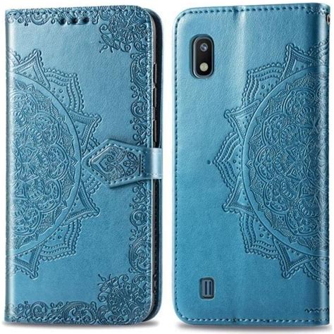 Coque Samsung Galaxy A10 Housse En Cuir Magnetique Mandala