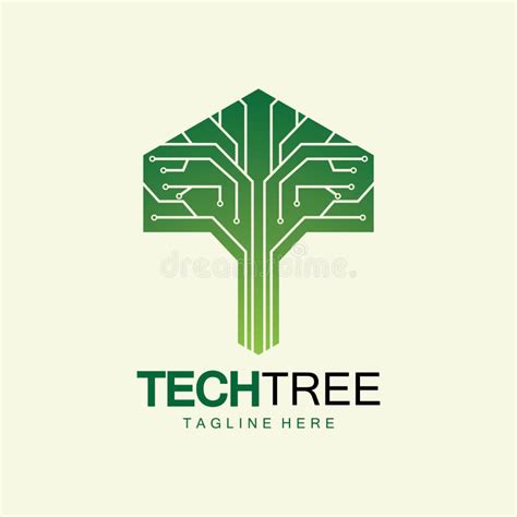 Conceito Do Logotipo Da Rvore Tecnol Gica Tecnologia De Rede Verde