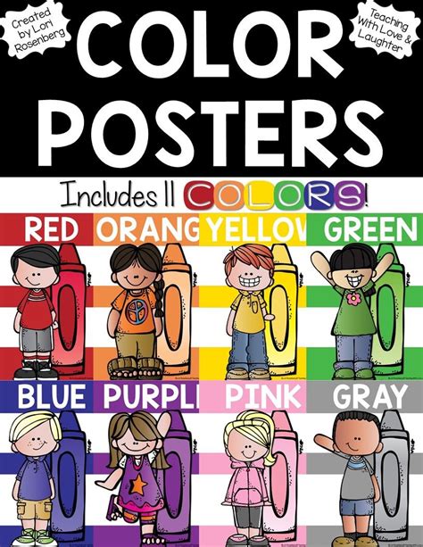 Color Posters Classroom Rules Poster Preschool Colors Teaching