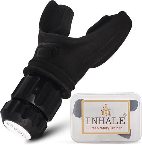 Inhale Respiratory Trainer Compact Lung Exercise Device With Medical Grade Silicone Improve