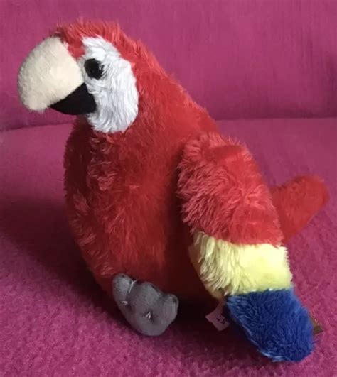 RAVENSDEN SUMA COLLECTION Scarlett Macaw Parrot Bird Soft Plush Toy 4