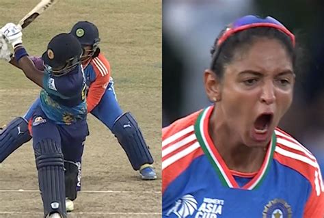 Watch Deepti Sharma Bowls Chamari Athapaththu Out Behind Her Legs For