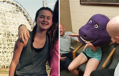 This Girl Got Trapped Inside A Barney Costume For 45 Minutes When A