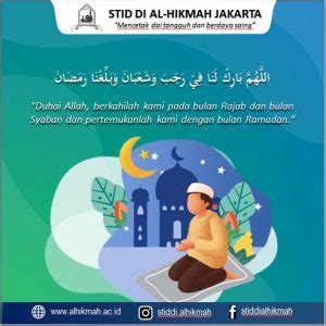 DOA KEBERKAHAN DI BULAN RAJAB DAN SYA BAN STAI DI Al Hikmah