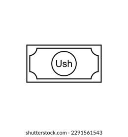 Uganda Currency Symbol Ugandan Shilling Icon Stock Vector (Royalty Free ...