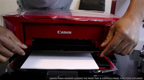 Canon Pixma Mg3650s Loading The Paper Tray And Controls Panel Functions