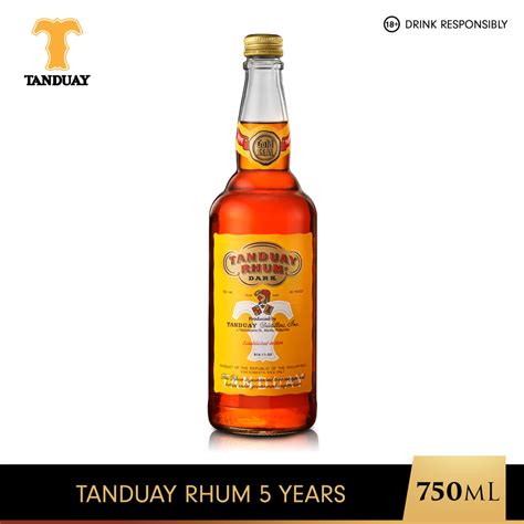 Tanduay Rhum 5 Years 750ml Shopee Philippines